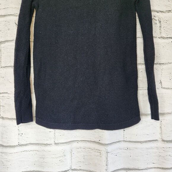 Madewell Black Feature Pullover Knit Crew Neck Sweater Women's Size Small - Picture 8 of 11